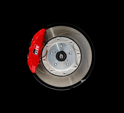 Red brake calipers