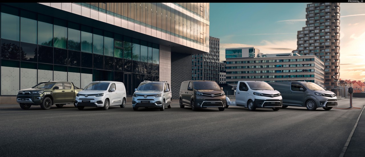 Explore the Toyota Professional Range	